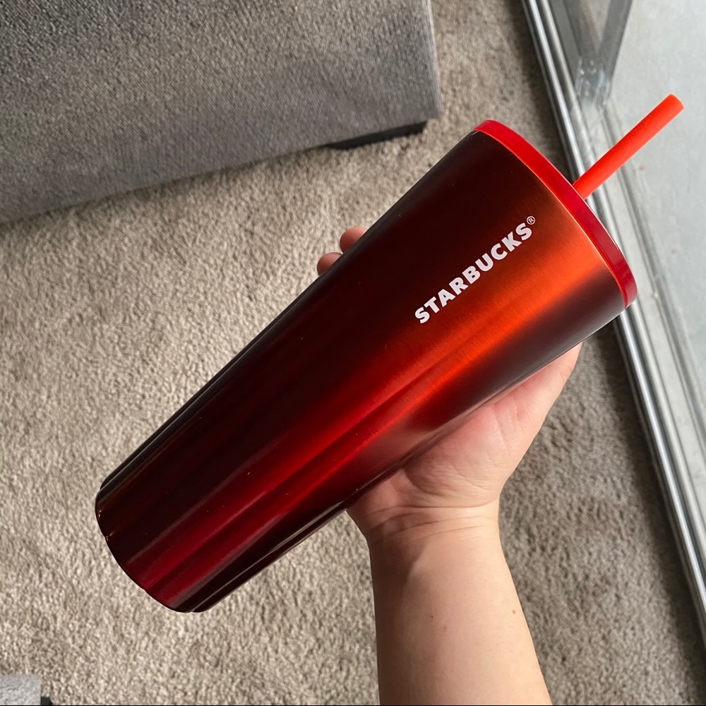 Starbucks Red 2020 Christmas puffy red Tumbler